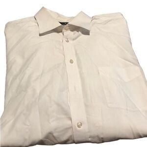 Stanford king sleeved white dress shirt size 17.5 34/36 excellent condition